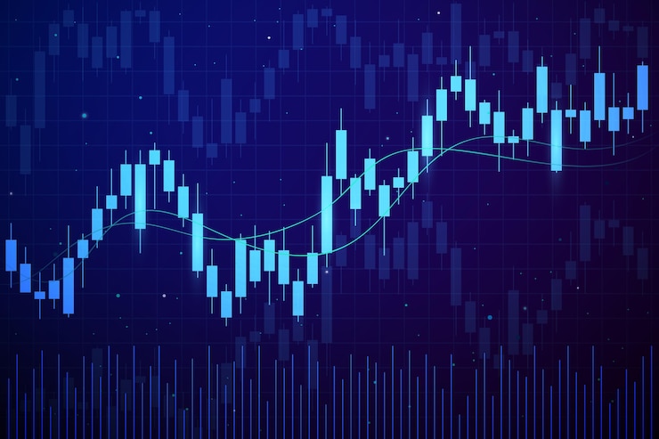 Vecteur fond de commerce forex