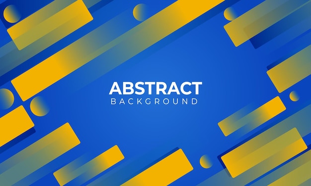 Fond de composition de formes géométriques abstraites Fond de formes géométriques dégradé bleu et jaune pour la couverture de la brochure de l'affiche de la bannière web