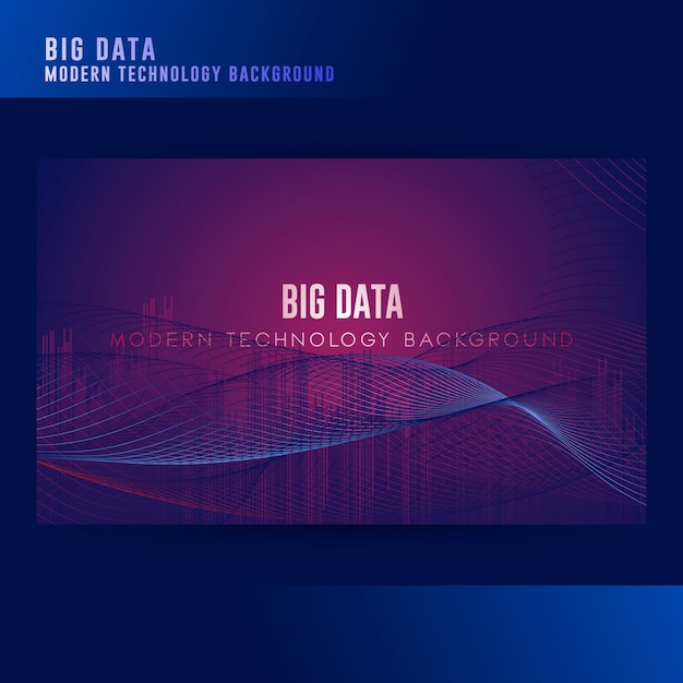 Vecteur fond de concept big data