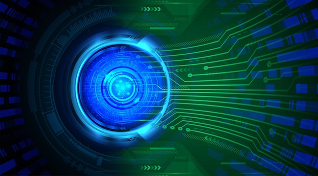 Fond De Concept Futur Technologie Cyber Circuit Oeil