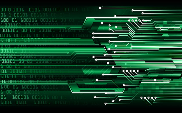 Fond de concept futur technologie cyber circuit vert