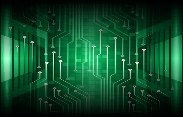 Fond De Concept Futur Technologie Cyber Circuit Vert