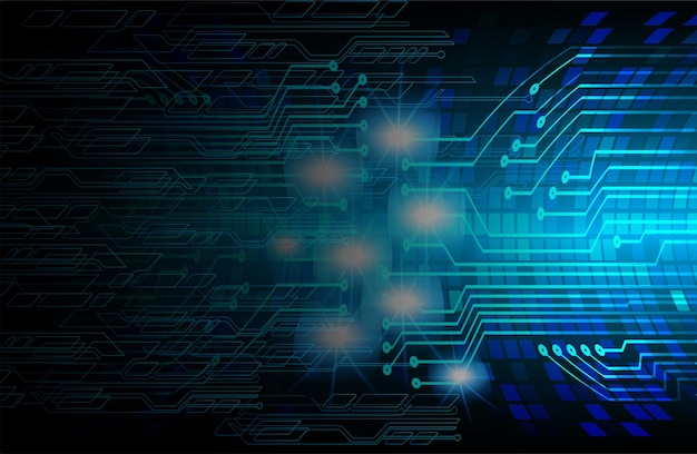 fond de concept de technologie future de cyber circuit