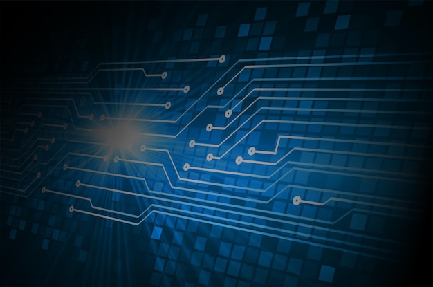 Fond de concept de technologie future cyber circuit
