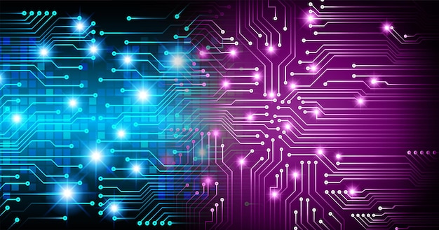 Fond De Concept De Technologie Future Cyber Circuit