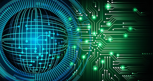 fond de concept de technologie future de cyber circuit