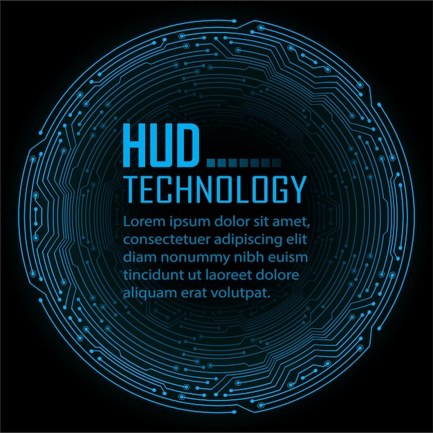 fond de concept de technologie future de cyber circuit