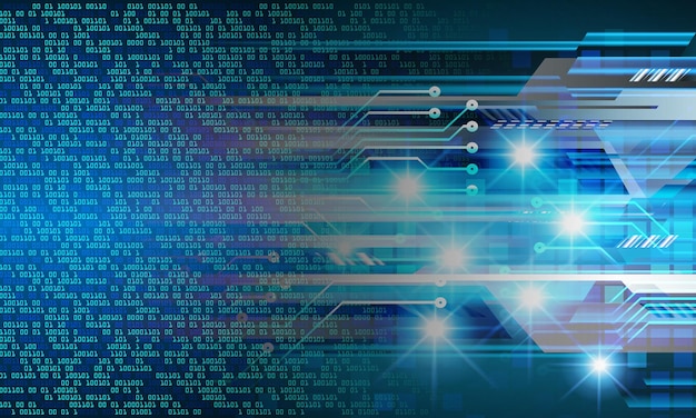 fond de concept de technologie future de cyber circuit
