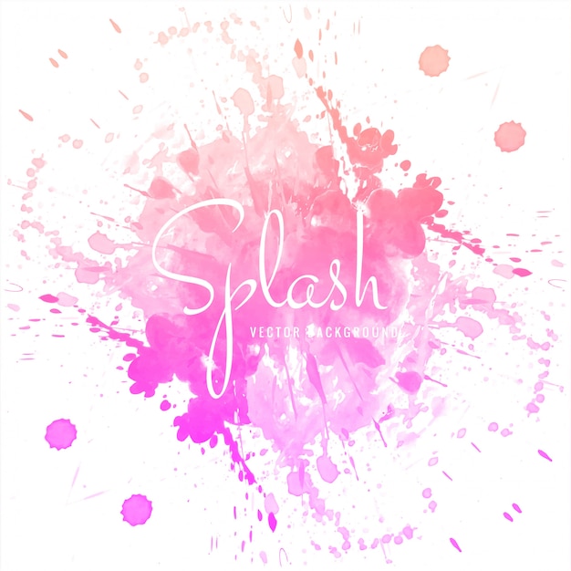 Fond de conception aquarelle splash