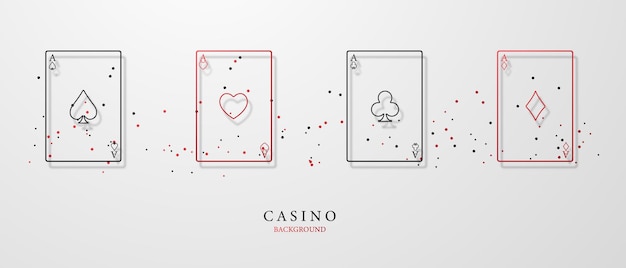 Fond De Conception De Casino Pour L'argent De Jeu Pour La Roulette Ou Le Poker Vector Illustration