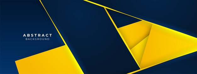 Fond de conception d'élément bleu et jaune abstrait moderne