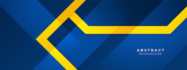 Fond de conception d'élément bleu et jaune abstrait moderne