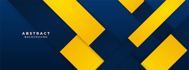 Fond de conception d'élément bleu et jaune abstrait moderne