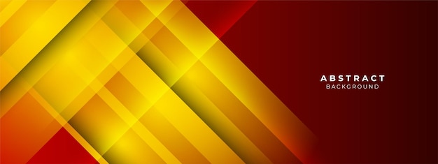 Fond De Conception D'élément Rouge Et Jaune Abstrait Moderne