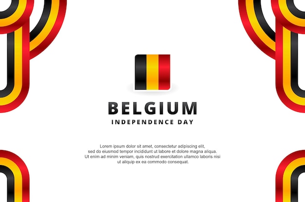 Fond De Conception De La Fête De L'indépendance De La Belgique Pour Le Moment International