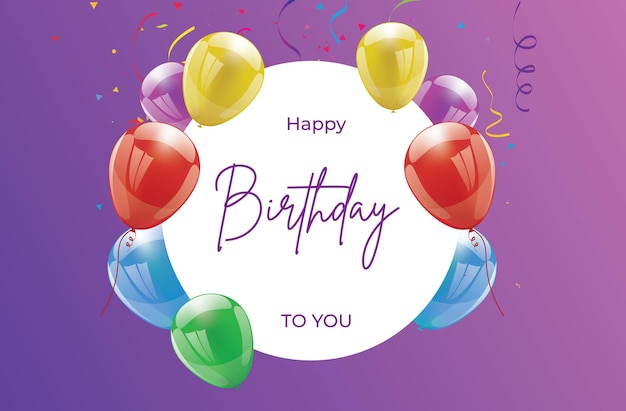 Fond de conception joyeux anniversaire