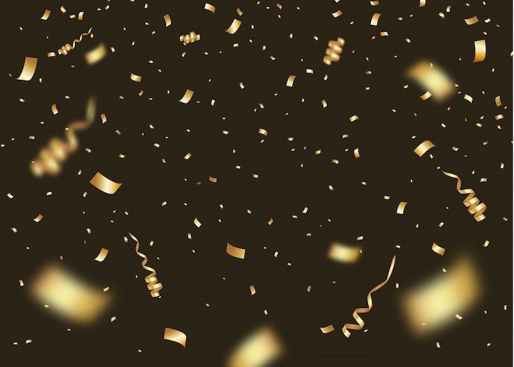 Vecteur fond de confettis explosifs