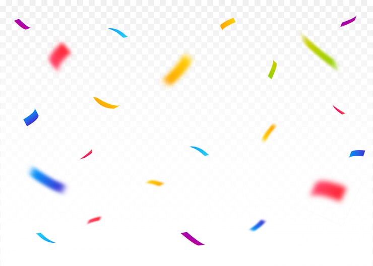 Vecteur fond de confettis explosifs