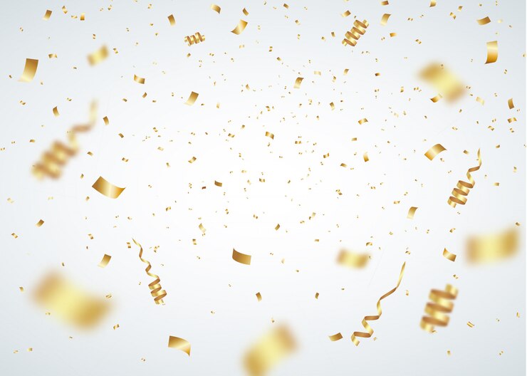 Vecteur fond de confettis explosifs
