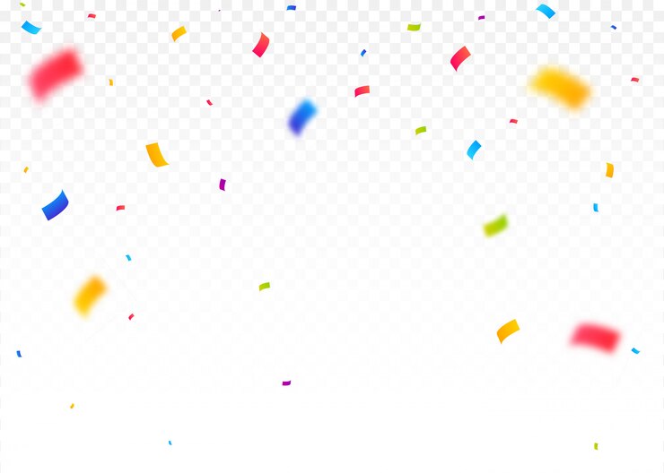 Vecteur fond de confettis explosifs