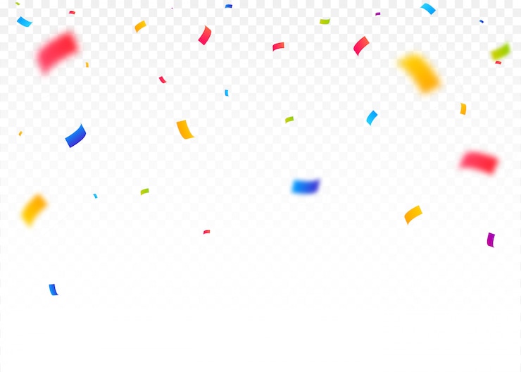 Vecteur fond de confettis explosifs