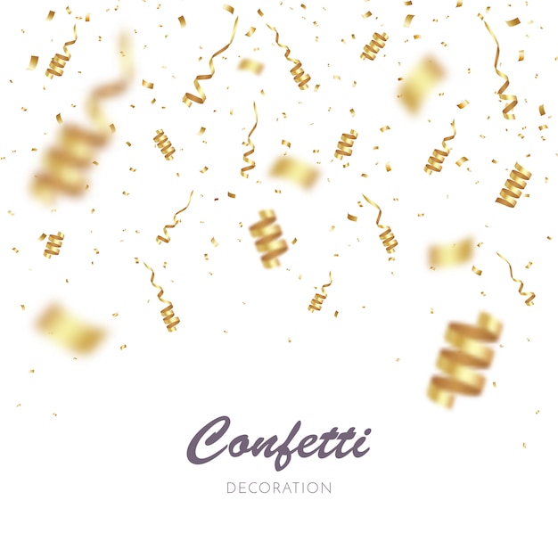 Fond De Confettis Or