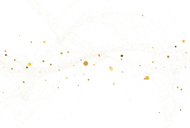 Fond de confettis rond paillettes d'or clair