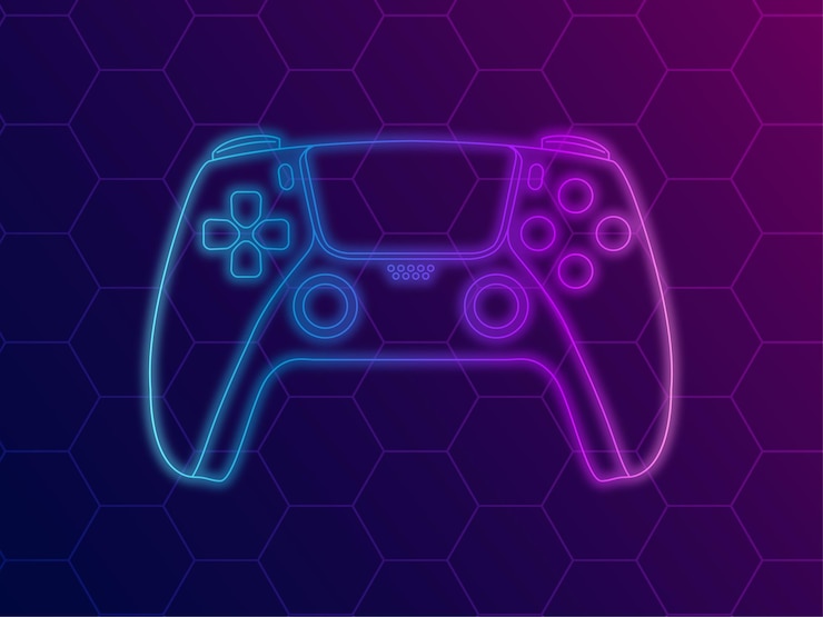Vecteur fond de contrôleur de jeu vidéo