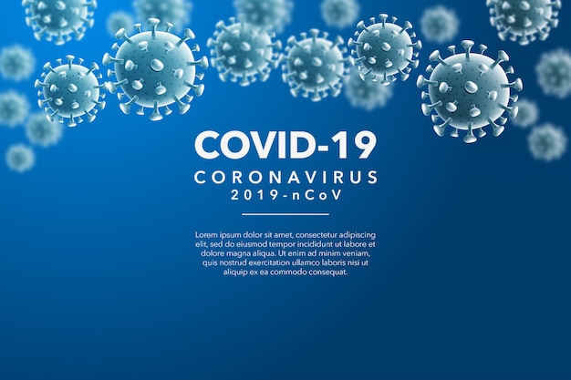 Vecteur fond de coronavirus