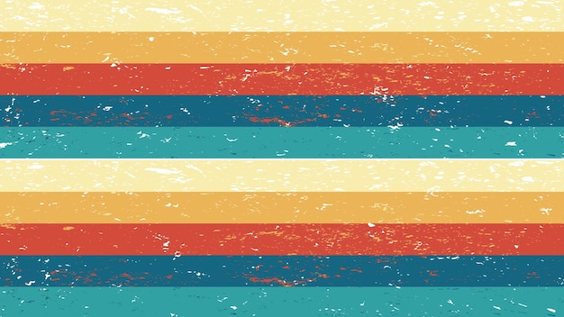 Fond de couleur rétro vintage Les années 70 et 80 glitch style rétro vibes Lignes de style à l'ancienne