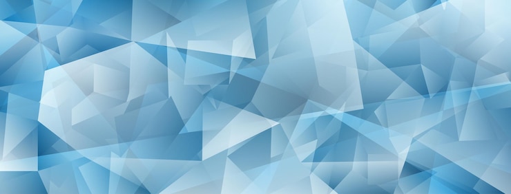 Vecteur fond de cristal abstrait avec reflets et réfraction de la lumière dans des couleurs bleu clair