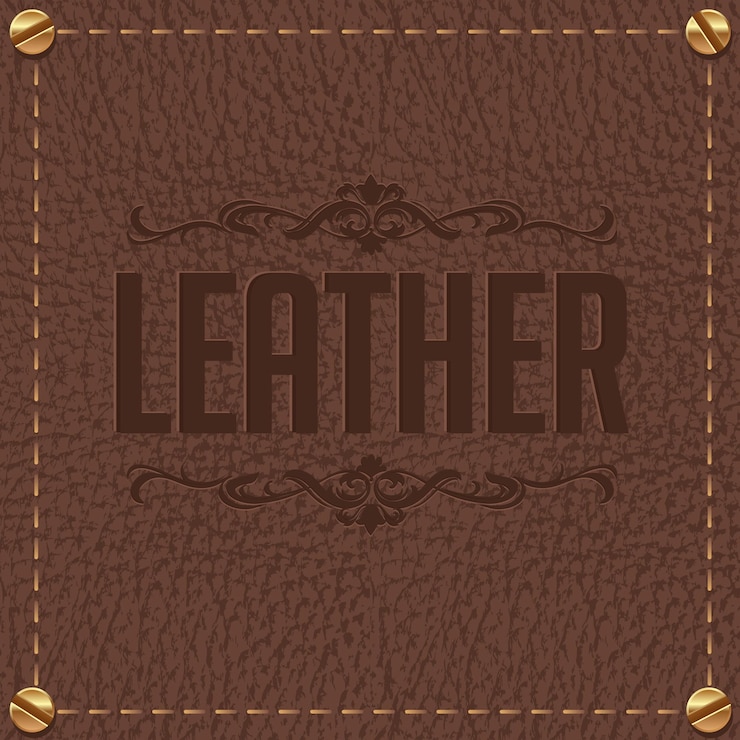 Vecteur un fond en cuir marron illustration vectorielle