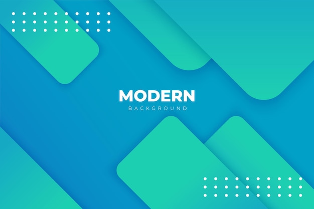 Fond Cyan Abstrait Moderne Vecteur Premium