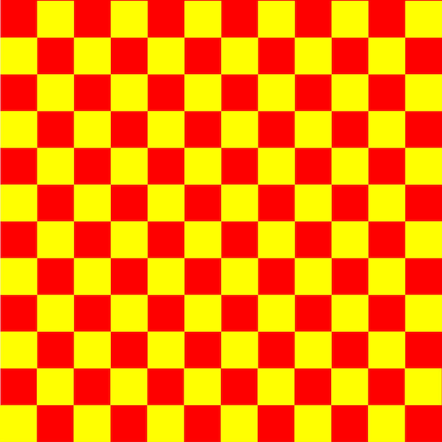 Fond De Damier Rouge Jaune