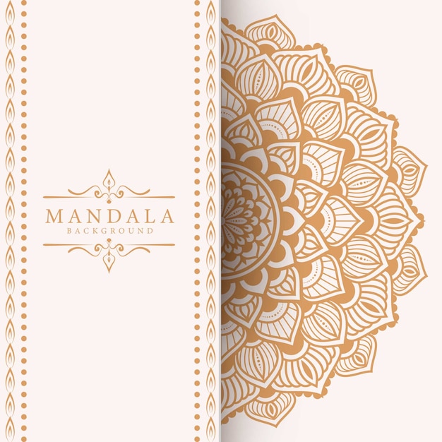 Fond Décoratif Avec Un Design élégant De Mandala De Luxe