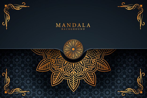 Fond Décoratif Avec Un Design élégant De Mandala De Luxe