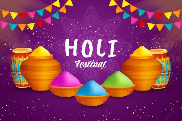 Fond Dégradé Holi