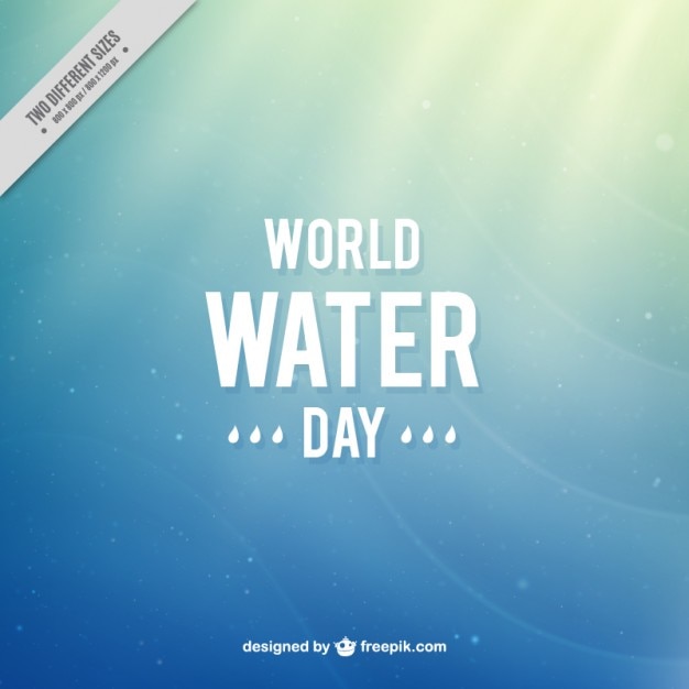 Fond dégradé de la Journée mondiale de l'eau