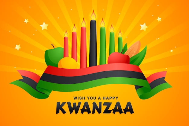 Fond dégradé kwanzaa