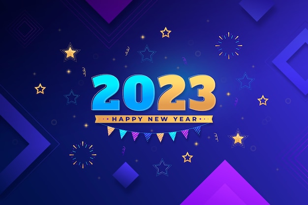 Fond Dégradé Nouvel An 2023