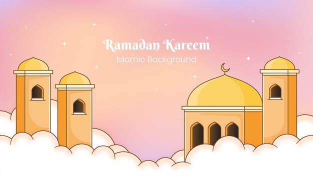 Fond Dégradé Ramadan