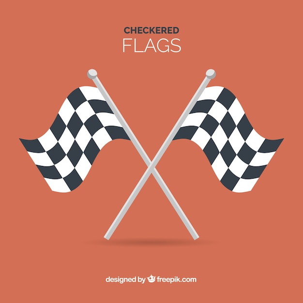 Fond de drapeau à damier