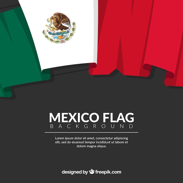 Fond De Drapeau Du Mexique