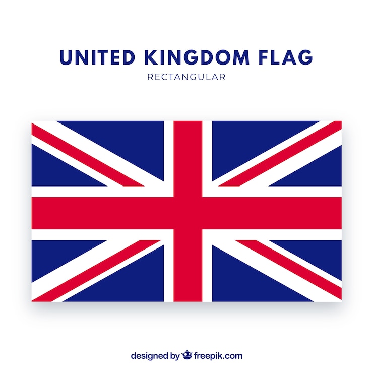 Vecteur fond de drapeau du royaume-uni