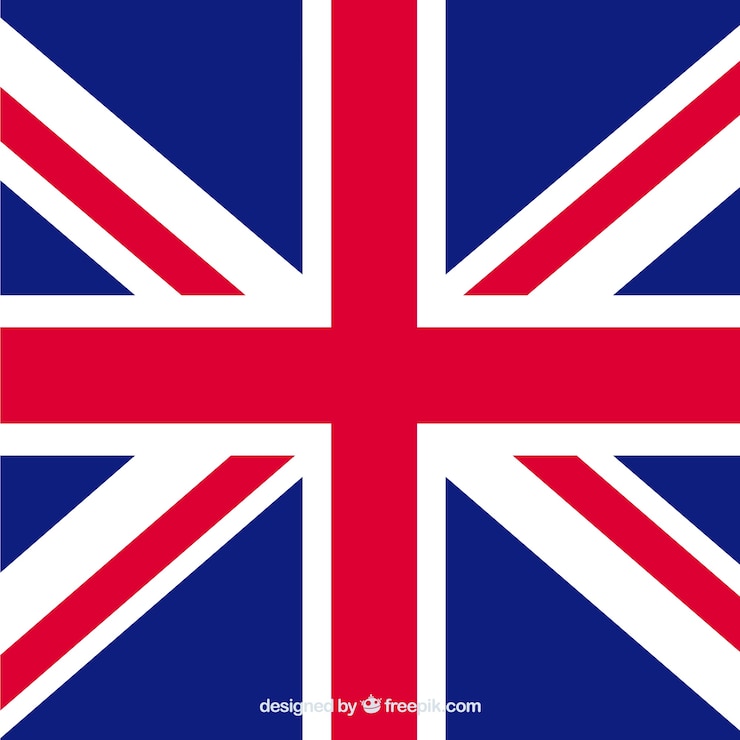 Vecteur fond de drapeau du royaume-uni