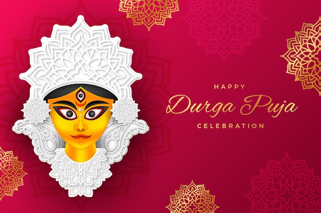 Fond De Durga-puja Réaliste