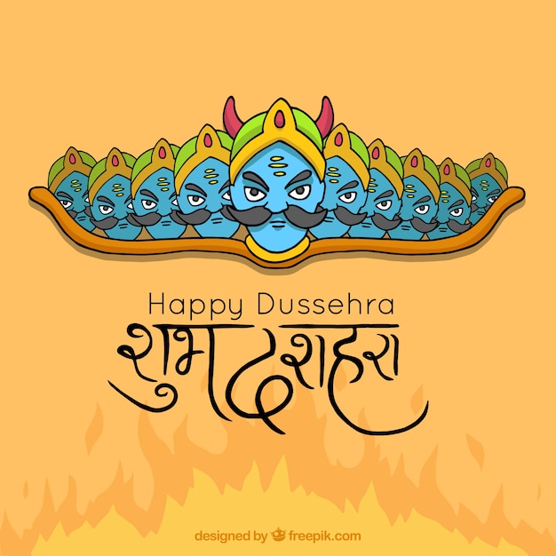 Fond De Dussehra Heureux