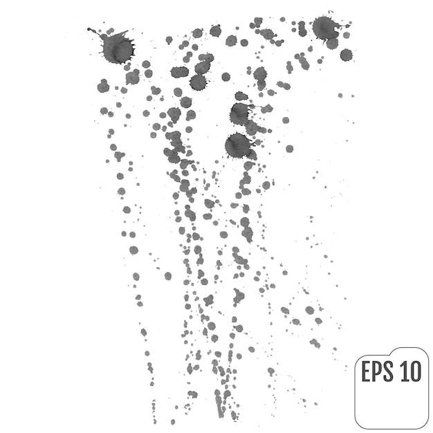 Fond d'éclaboussureÉclaboussures d'encre de calligraphie grise Gouttes de peinture en aérosol Éclaboussures de peinture à l'encre grunge taches et éclaboussures Taches d'encre de calligraphie de détresse grunge Explosion de coup d'encre grise