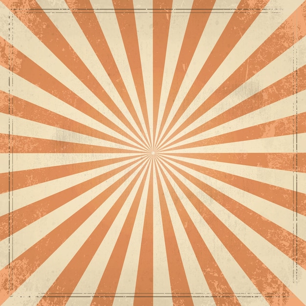 Fond éclaté De Couleur Orange Et Beige. Fond Rétro De La Lumière Du Soleil. Illustration Vectorielle Fantastique.