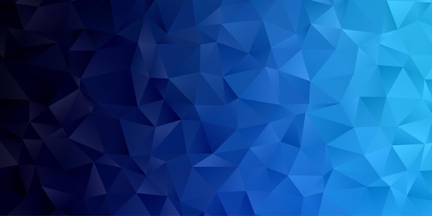 Vecteur fond d'écran abstrait polygone géométrique. cache-tête en forme de triangle low polly blue